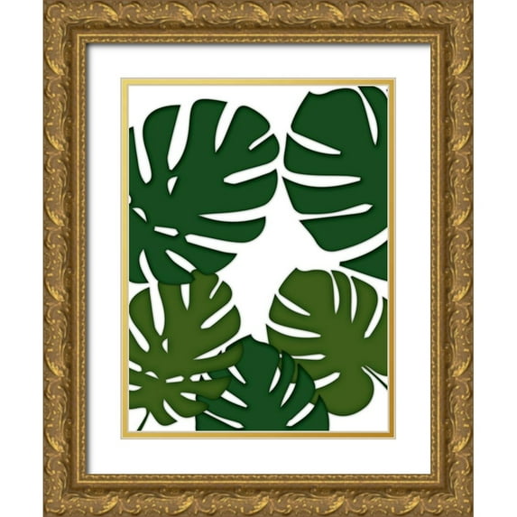 Prime, Marcus 15x18 Gold Ornate Wood Framed with Double Matting Museum Art Print Titled - Jungle Beat 1