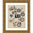 thumbnail image 1 of Prime, Marcus 15x18 Gold Ornate Wood Framed with Double Matting Museum Art Print Titled - Lets Ride 2, 1 of 4