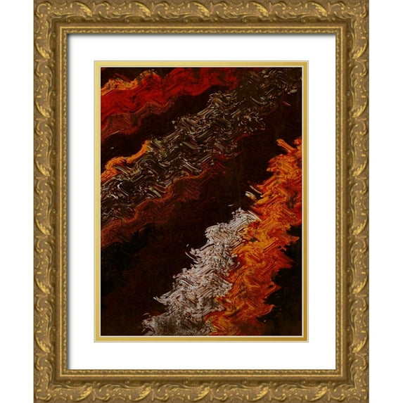 Prime, Marcus 15x18 Gold Ornate Wood Framed with Double Matting Museum Art Print Titled - Spicy Warp