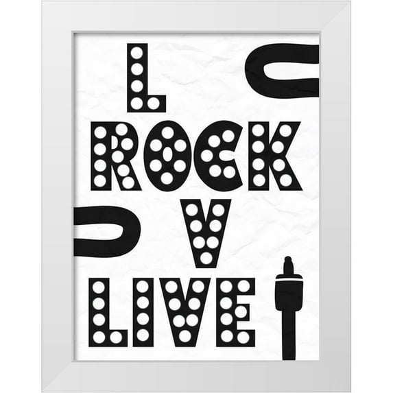 Prime, Marcus 15x18 White Modern Wood Framed Museum Art Print Titled - Rock Love