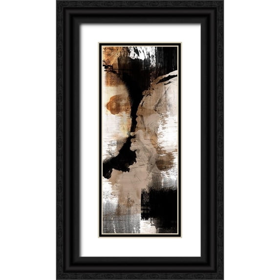 Prime, Marcus 15x32 Black Ornate Wood Framed with Double Matting Museum Art Print Titled - Distressed Road 1