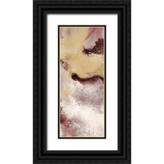 Prime, Marcus 15x32 Black Ornate Wood Framed with Double Matting Museum Art Print Titled - Unrefined Burst 2