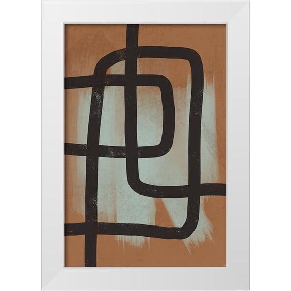 Prime, Marcus 17x24 White Modern Wood Framed Museum Art Print Titled - Many Paths Taken 2