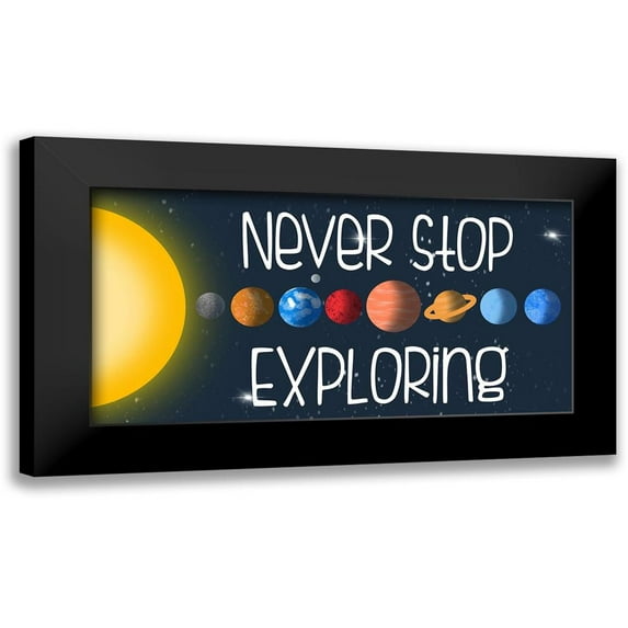 Prime, Marcus 18x11 Black Modern Framed Museum Art Print Titled - Never Stop