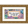 thumbnail image 1 of Prime, Marcus 18x11 Gold Ornate Wood Framed with Double Matting Museum Art Print Titled - Deep Breaths 1, 1 of 4
