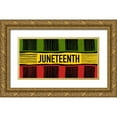 thumbnail image 1 of Prime, Marcus 18x11 Gold Ornate Wood Framed with Double Matting Museum Art Print Titled - Juneteenth Cloth, 1 of 4