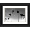 thumbnail image 1 of Prime, Marcus 18x13 Black Ornate Wood Framed with Double Matting Museum Art Print Titled - Passerby Palms, 1 of 4