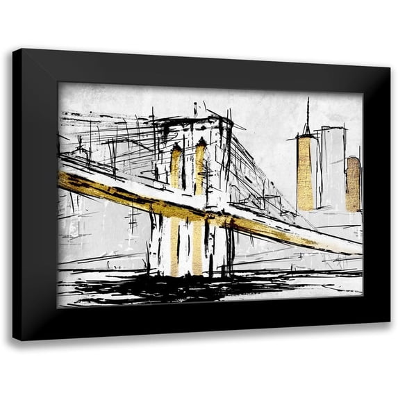 Prime, Marcus 18x15 Black Modern Framed Museum Art Print Titled - City Of Gold 1