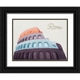 thumbnail image 1 of Prime, Marcus 18x15 Black Ornate Wood Framed with Double Matting Museum Art Print Titled - Colorful Rome 1, 1 of 4