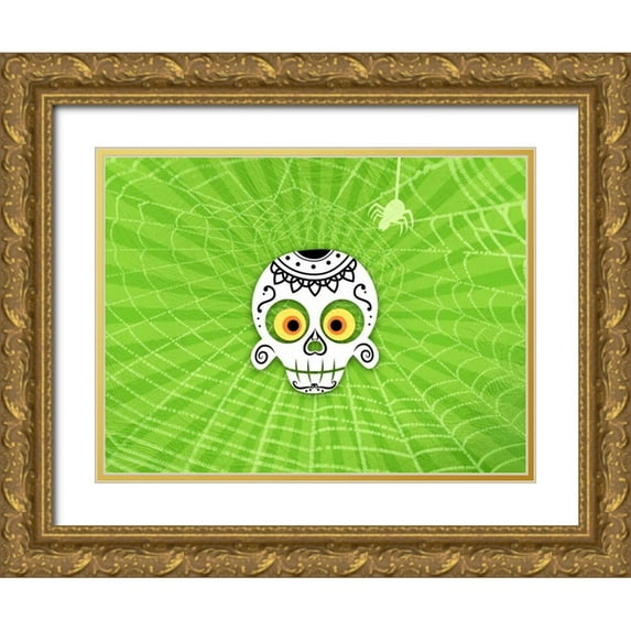 Prime, Marcus 18x15 Gold Ornate Wood Framed with Double Matting Museum Art Print Titled - Dia De Los Muertos