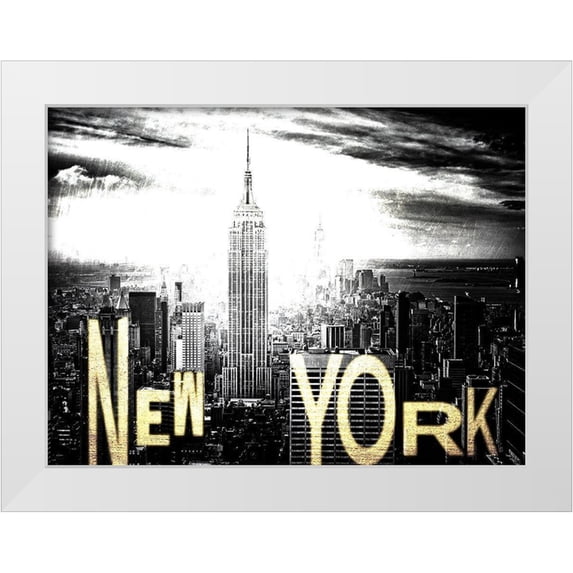 Prime, Marcus 18x15 White Modern Wood Framed Museum Art Print Titled - Bright New York