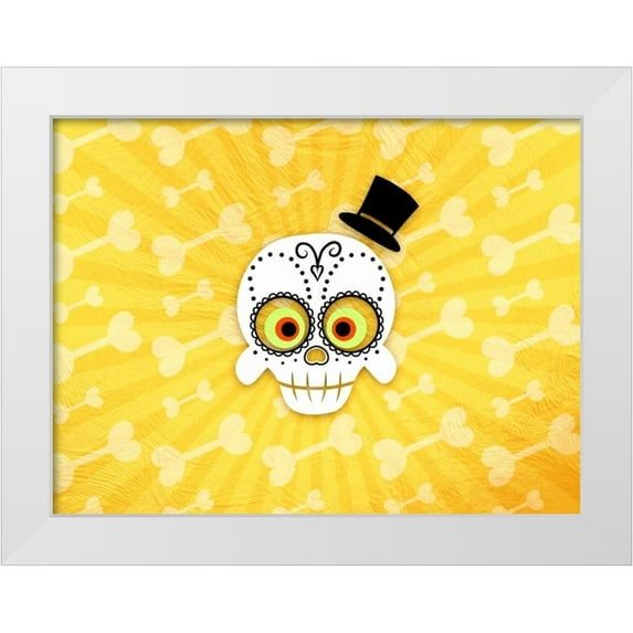 Prime, Marcus 18x15 White Modern Wood Framed Museum Art Print Titled - Dia De Los Muertos 4