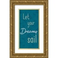 thumbnail image 1 of Prime, Marcus 18x32 Gold Ornate Wood Framed with Double Matting Museum Art Print Titled - Dreams Sail 1, 1 of 4