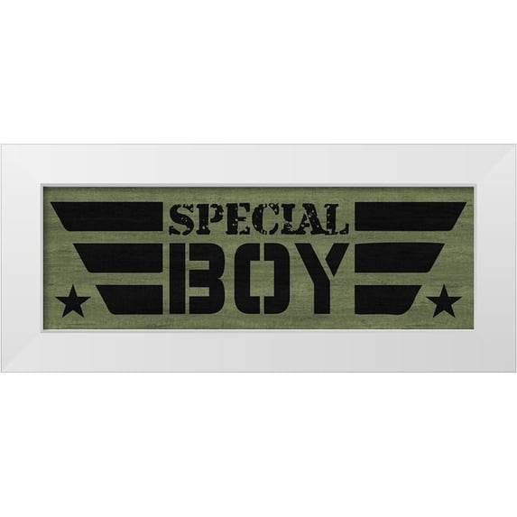Prime, Marcus 18x9 White Modern Wood Framed Museum Art Print Titled - Special Boy