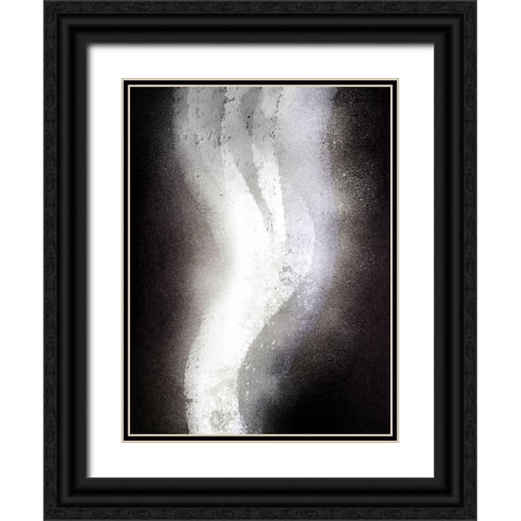 Prime, Marcus 19x24 Black Ornate Wood Framed with Double Matting Museum Art Print Titled - Declining Abstraction