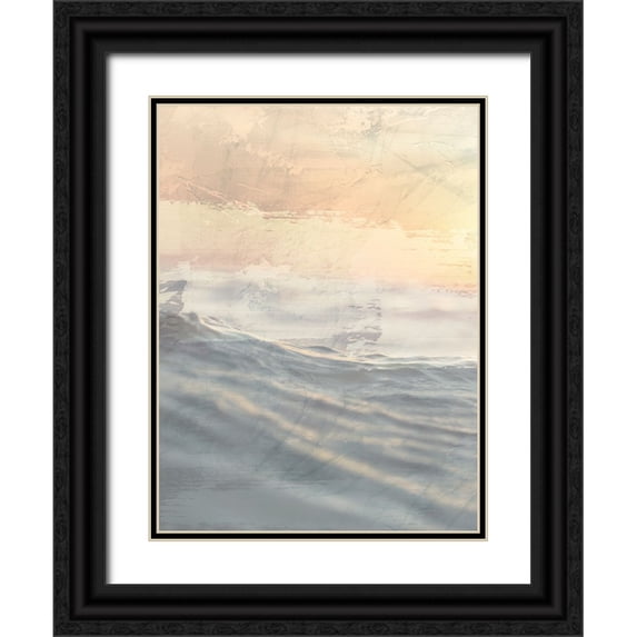Prime, Marcus 19x24 Black Ornate Wood Framed with Double Matting Museum Art Print Titled - Ocean Flared 1 V2