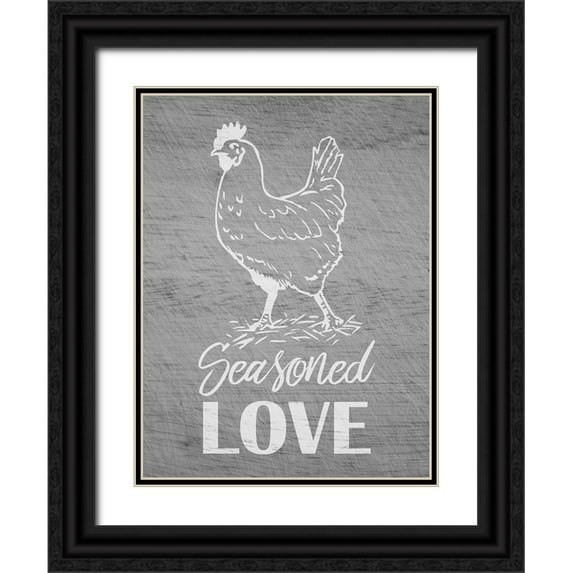 Prime, Marcus 19x24 Black Ornate Wood Framed with Double Matting Museum Art Print Titled - Seasoned Love 1