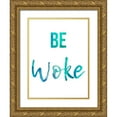 thumbnail image 1 of Prime, Marcus 19x24 Gold Ornate Wood Framed with Double Matting Museum Art Print Titled - Be Woke, 1 of 4