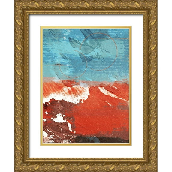 Prime, Marcus 19x24 Gold Ornate Wood Framed with Double Matting Museum Art Print Titled - Infinity Coastal 2