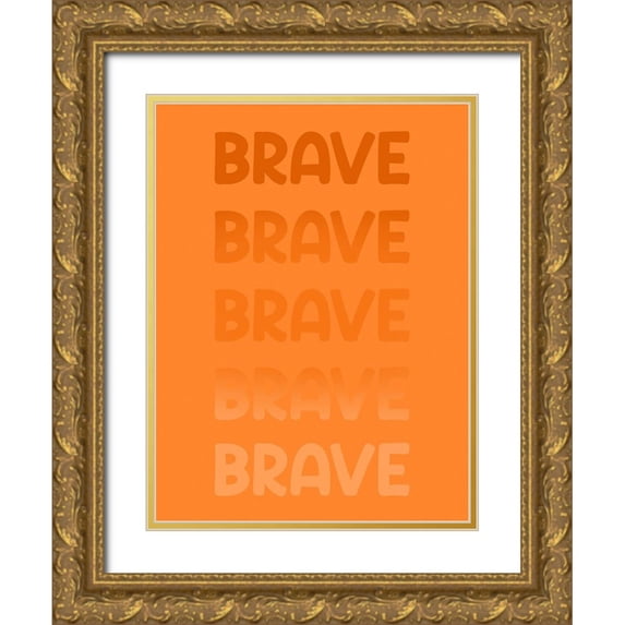 Prime, Marcus 19x24 Gold Ornate Wood Framed with Double Matting Museum Art Print Titled - Radiant Words 6