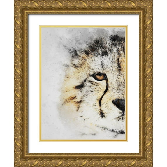 Prime, Marcus 19x24 Gold Ornate Wood Framed with Double Matting Museum Art Print Titled - Winters Gaze