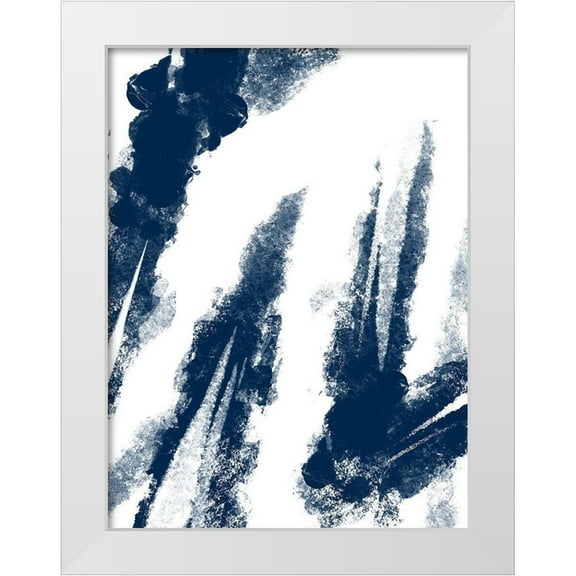 Prime, Marcus 19x24 White Modern Wood Framed Museum Art Print Titled - Navy Striking Seams 2
