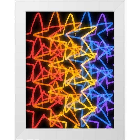 Prime, Marcus 19x24 White Modern Wood Framed Museum Art Print Titled - Urban Stars 1