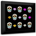 thumbnail image 1 of Prime, Marcus 20x20 Black Modern Framed Museum Art Print Titled - Jeweled After Life 1, 1 of 5