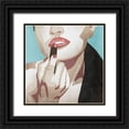 thumbnail image 1 of Prime, Marcus 20x20 Black Ornate Wood Framed with Double Matting Museum Art Print Titled - Fahionable Kiss 3, 1 of 4
