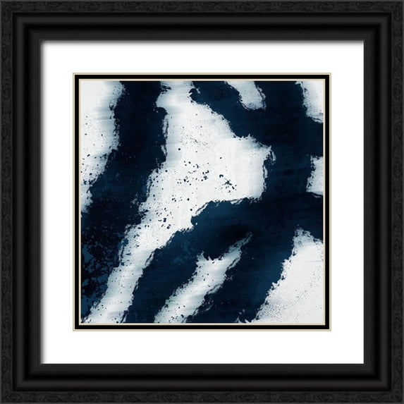 Prime, Marcus 20x20 Black Ornate Wood Framed with Double Matting Museum Art Print Titled - Striking Lines