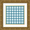 thumbnail image 1 of Prime, Marcus 20x20 Gold Ornate Wood Framed with Double Matting Museum Art Print Titled - Gingham Pattern 3, 1 of 4