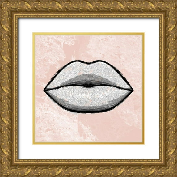 Prime, Marcus 20x20 Gold Ornate Wood Framed with Double Matting Museum Art Print Titled - Glitter Fashion 3