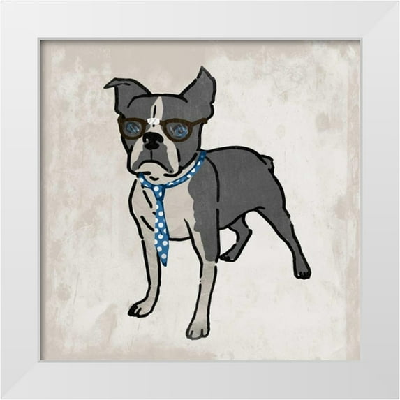 Prime, Marcus 20x20 White Modern Wood Framed Museum Art Print Titled - Nerdy Terrier 2