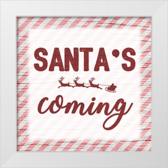 Prime, Marcus 20x20 White Modern Wood Framed Museum Art Print Titled - Santas Coming