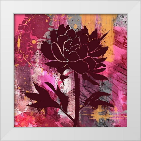 Prime, Marcus 20x20 White Modern Wood Framed Museum Art Print Titled - Urban Floral 2