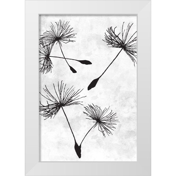 Prime, Marcus 23x32 White Modern Wood Framed Museum Art Print Titled - Dandelion Flight 2