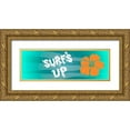 thumbnail image 1 of Prime, Marcus 24x11 Gold Ornate Wood Framed with Double Matting Museum Art Print Titled - Surfs Up, 1 of 4