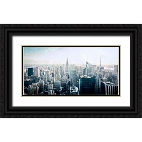 Prime, Marcus 24x14 Black Ornate Wood Framed with Double Matting Museum Art Print Titled - Skyline Exit 2