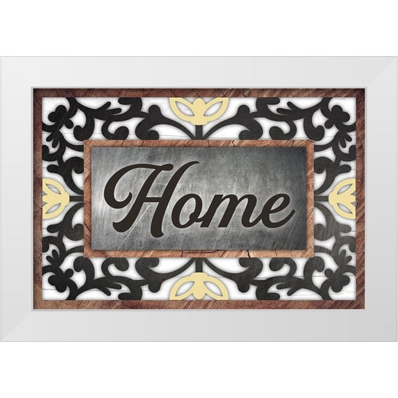 Prime, Marcus 24x17 White Modern Wood Framed Museum Art Print Titled - Rustic Home 1