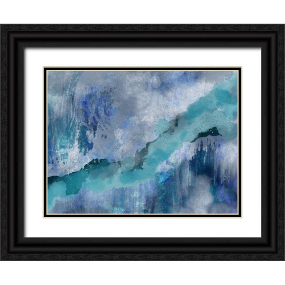 Prime, Marcus 24x19 Black Ornate Wood Framed with Double Matting Museum Art Print Titled - Slashed Existence 1