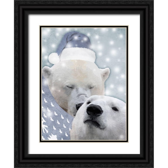 Prime, Marcus 25x32 Black Ornate Wood Framed with Double Matting Museum Art Print Titled - Family Affection 1