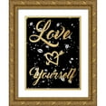 thumbnail image 1 of Prime, Marcus 25x32 Gold Ornate Wood Framed with Double Matting Museum Art Print Titled - Love Yourself, 1 of 4