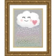 thumbnail image 1 of Prime, Marcus 25x32 Gold Ornate Wood Framed with Double Matting Museum Art Print Titled - Sprinkle Shower 1, 1 of 4