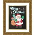 thumbnail image 1 of Prime, Marcus 25x32 Gold Ornate Wood Framed with Double Matting Museum Art Print Titled - Vintage Christmas Santa, 1 of 4