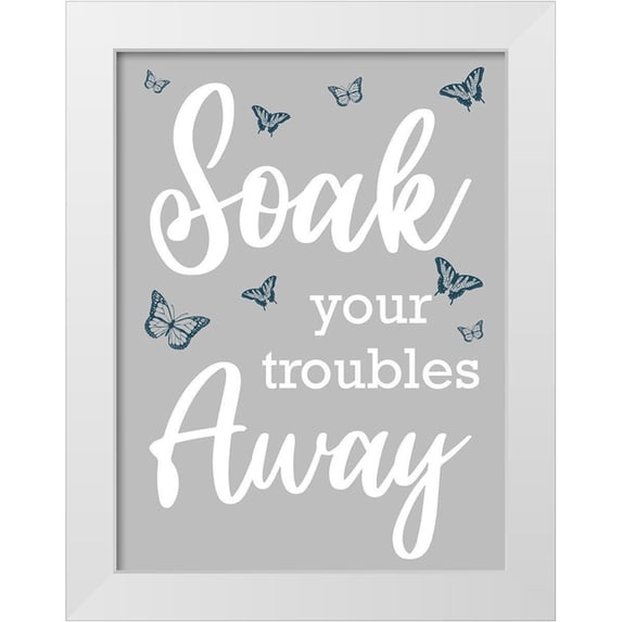 Prime, Marcus 25x32 White Modern Wood Framed Museum Art Print Titled - Soak Away