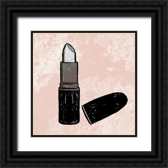 Prime, Marcus 26x26 Black Ornate Wood Framed with Double Matting Museum Art Print Titled - Glitter Fashion 2