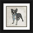 thumbnail image 1 of Prime, Marcus 26x26 Black Ornate Wood Framed with Double Matting Museum Art Print Titled - Nerdy Terrier 2, 1 of 4