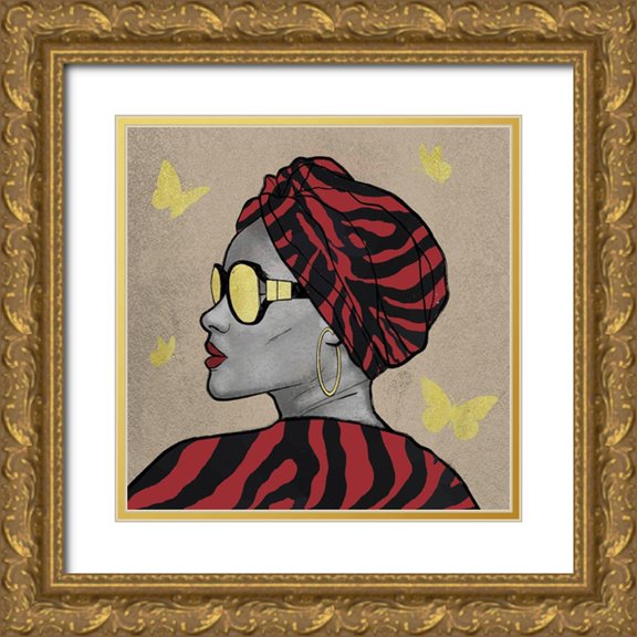 Prime, Marcus 26x26 Gold Ornate Wood Framed with Double Matting Museum Art Print Titled - Breathtaking Natural Queen 1