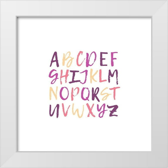 Prime, Marcus 26x26 White Modern Wood Framed Museum Art Print Titled - ABCD 1