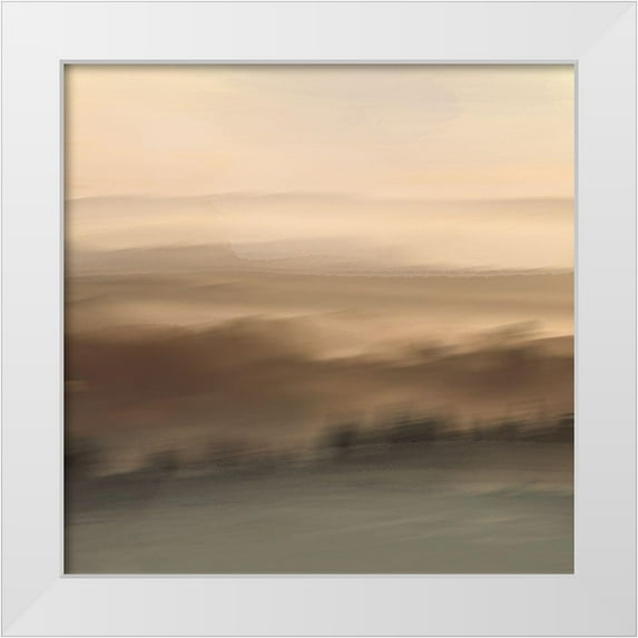 Prime, Marcus 26x26 White Modern Wood Framed Museum Art Print Titled - Distant Fields 1